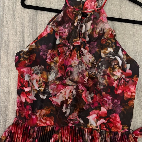 Parker Floral Dress / Evening Gown - Red and Black - Picture 1 of 3
